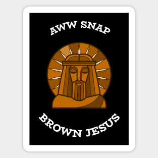 Christian Brown Jesus God Son Magnet